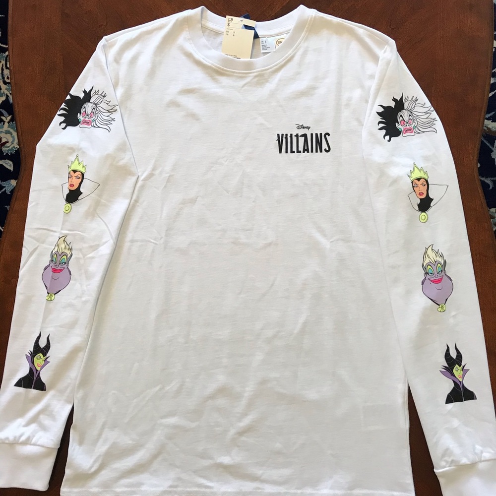DISNEY VILLAINS Long Sleeve T-shirts NWT